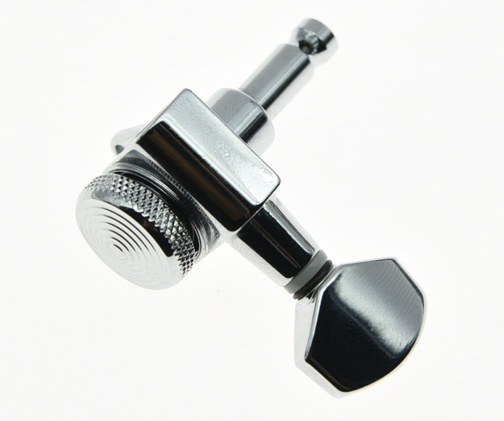 Wilkinson Locking Guitar Tuners 6 Inline Tuning Pegs Machine Heads Chrome