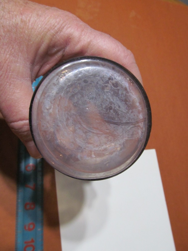 VINTAGE BOTTLE: BELL SHAPE, PURPLE
