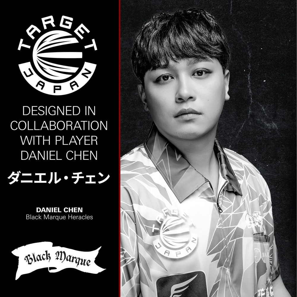 BLACK MARQUE HERACLES 90% 2BA SOFT TIP DARTS Daniel Chen model