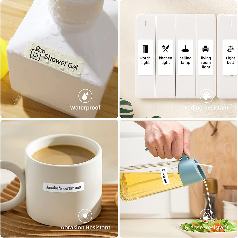 D110 Upgraded Version Mini Label Maker Machine with Tape, Portable Bluetooth
