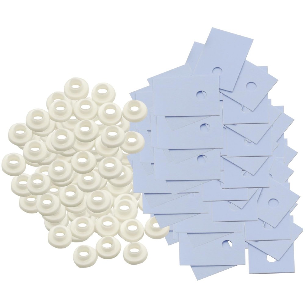 100Pcs TO-220 Transistor Plastic Insulation Washer + Isolated...