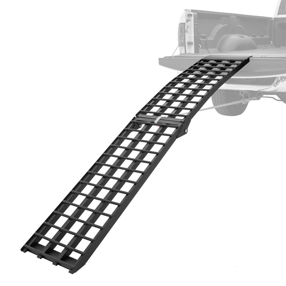 9' x 17.5" 4-Beam Folding Arched Single Runner Motorcycle Loading Ramp