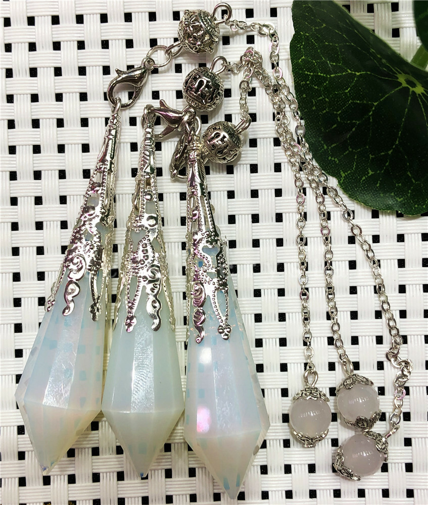 5pcs Wholesale Opal Stone Crystal Pendulum Dowsing Point Divination