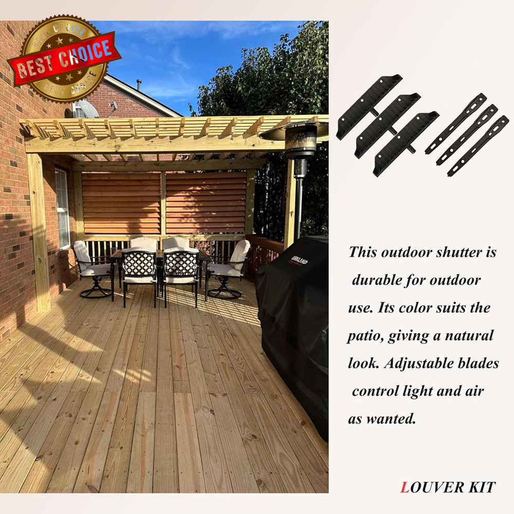 Louver Bracket Kit, Deck Sunblind System, Shutters Hardware System for Windows G