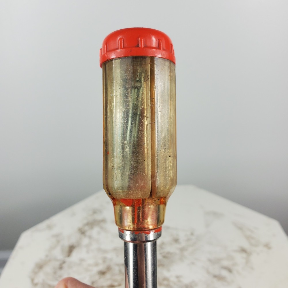 Vintage Dunlap Push Drill Screwdriver Germany 9 Bits Fulton