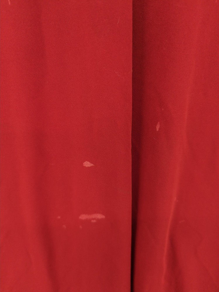 Adidas Men's Polo L Red 100% Polyester Collared Basic