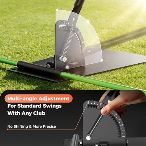 Golf Alignment Sticks Holder, Golf Training Aid with Alignment Sticks &