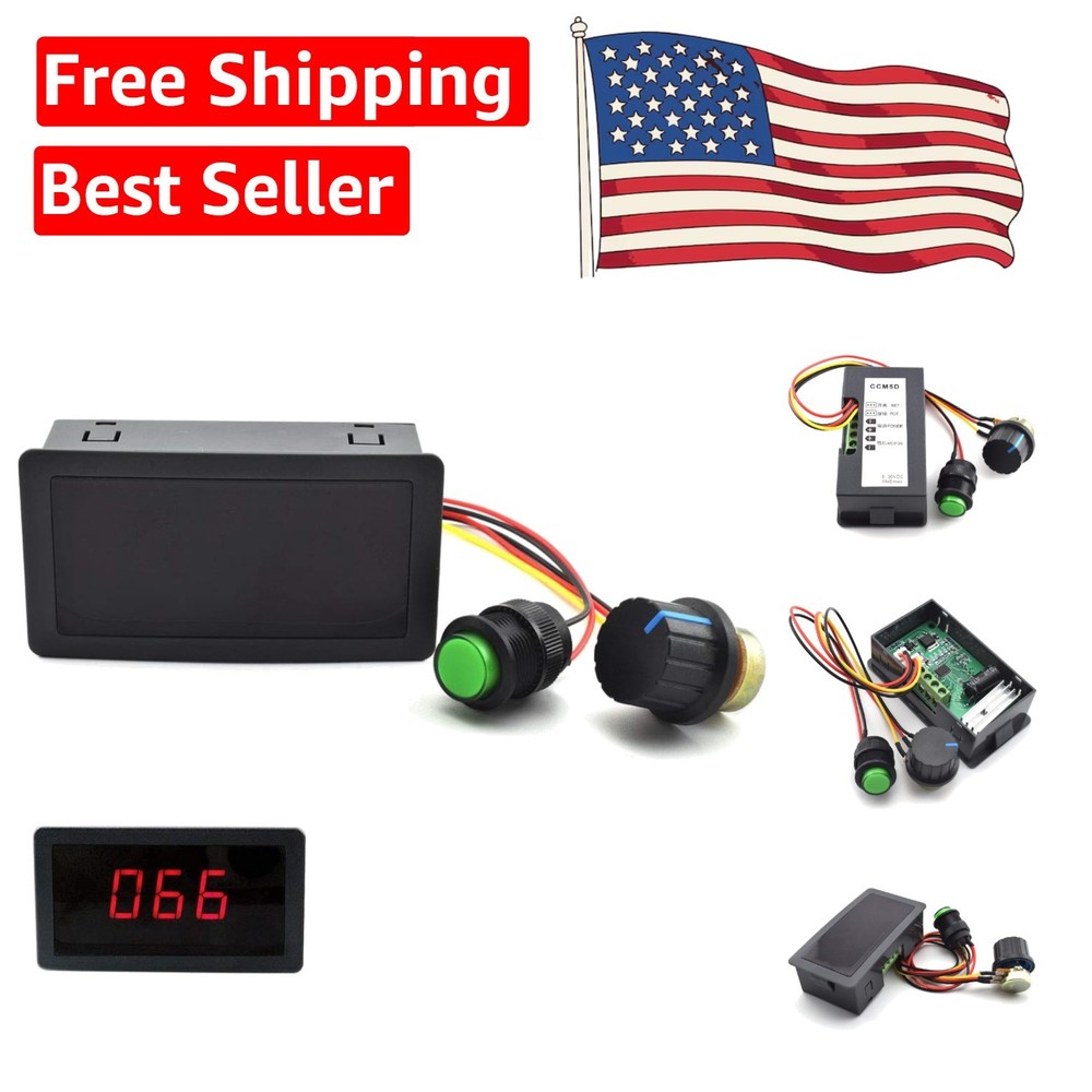 Adjustable DC Motor Speed Controller 6V-30V with Stepless Control & Display