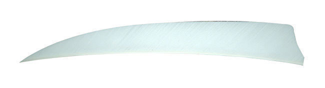 Gateway 5" Right Wing White Shieldcut Feathers, 50 Pack