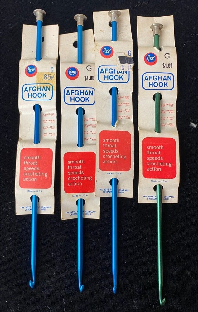 BOYE (G) 9" ALUMINUM AFGHAN HOOK