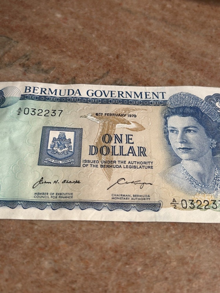 Bermuda Government 1970 $1 Banknote