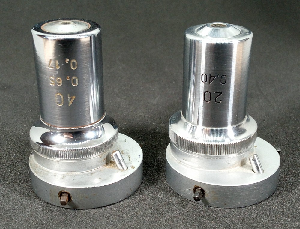 Set lenses lomo microscope Vintage USSR. Набор объективы ЛОМО запчасти микроскоп