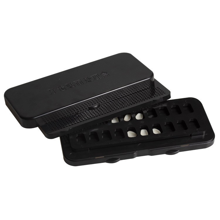 Dental Ceramic Veneers Storage Boxes Case Veneer Pretreatment Patch Box Square