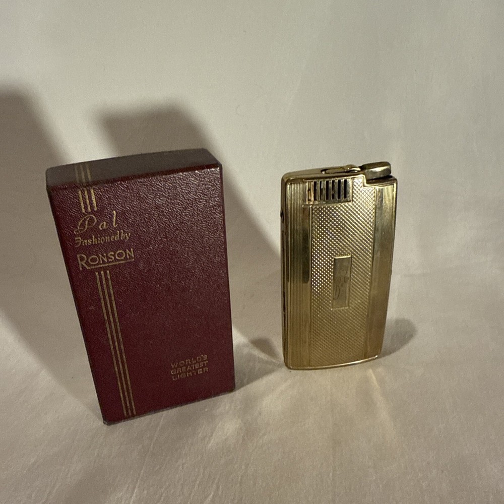 Vintage Ronson Pal Cigarette Case LIGHTER W Box