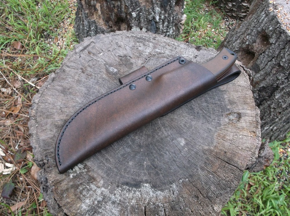 ESEE 6 CUSTOM LEATHER SHEATH (SHEATH ONLY) !READ DESCRIPTION!