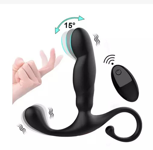 WATERPROOF USB CHARGING VIBRATING THRUSTING PROSTATE UNISEX MASSAGER STIMULATOR