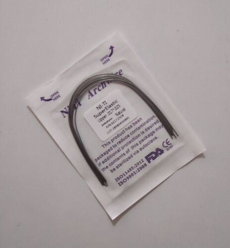 10 Pcs Dental Orthodontic Arch Wire Rectangular Niti Super Elastic Natural Form