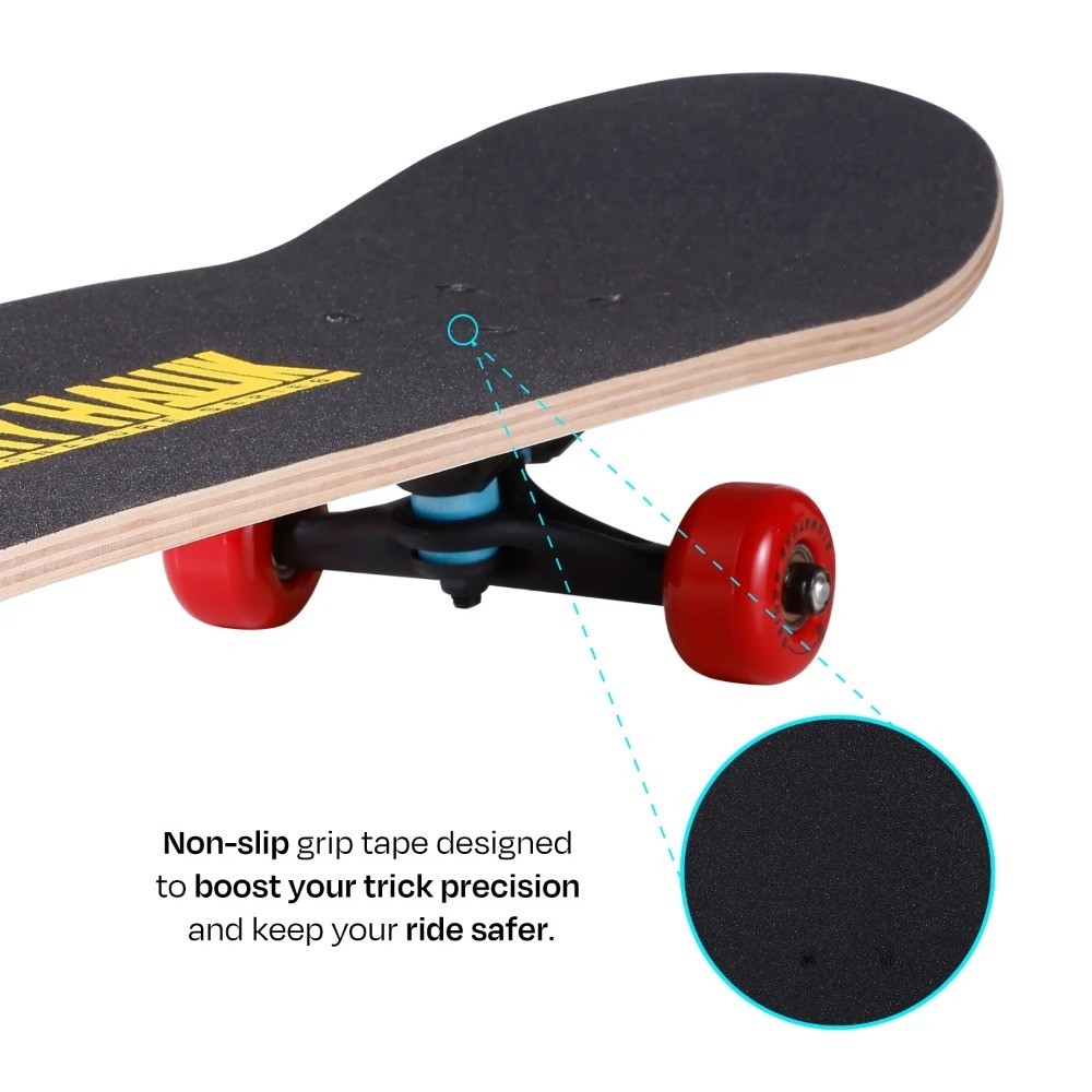 Complete Skateboard for Beginners Adults Teens with 7 Layer Deck