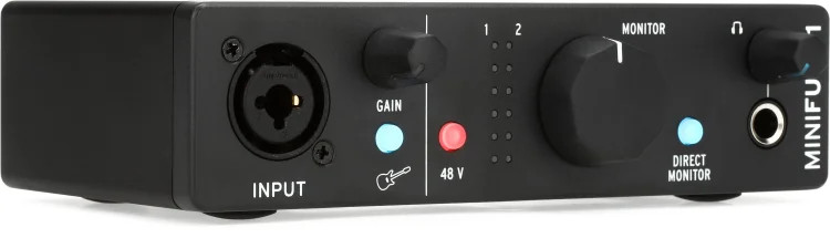 Arturia MiniFuse 1 USB-C Audio Interface - Black