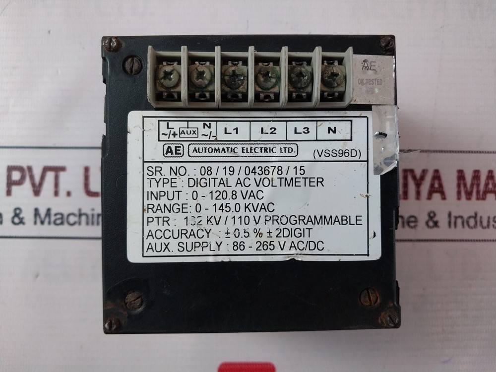 Automatic Electric Vss96d Digital Ac Voltmeter