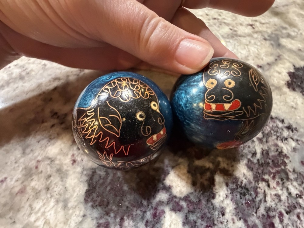 Vintage Chinese Baoding Chime Stress Meditation Balls