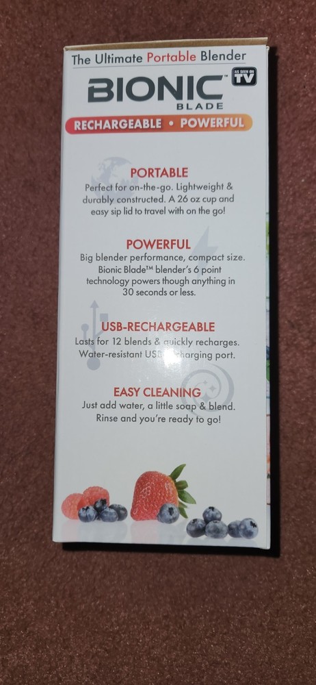 Portable Blender, Bionic Blade As Seen On TV