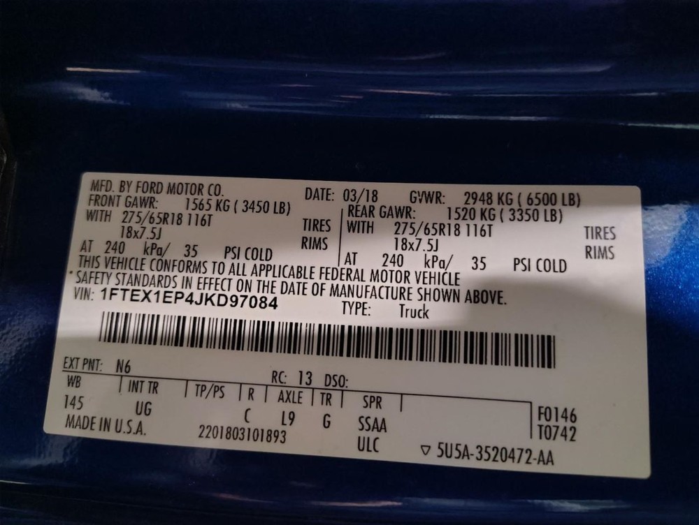 F150 2018 Jack 1532679