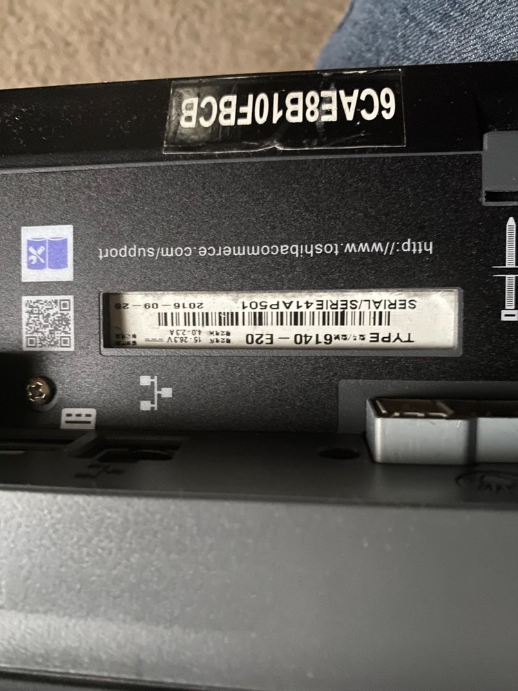 IBM Toshiba TCxWave 6140-E20 POS Celeron includes HDD