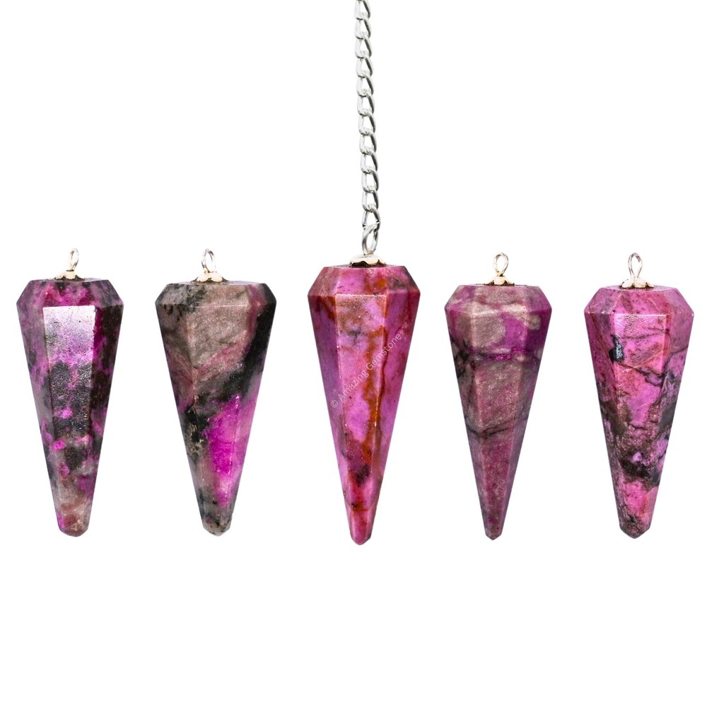 Cobalt Calcite Dowsing Crystal Pendulum