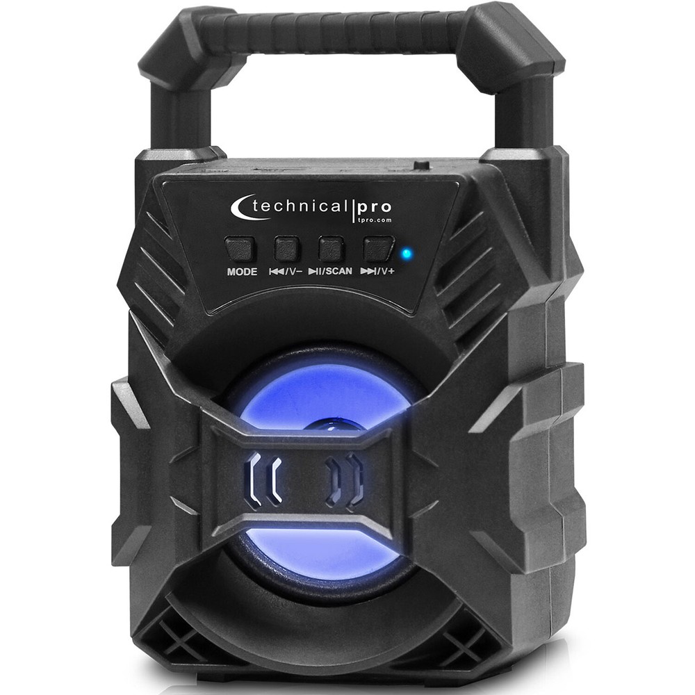 Portable Rechargeable Compact Bluetooth Speaker with LED's USB/FM/TF