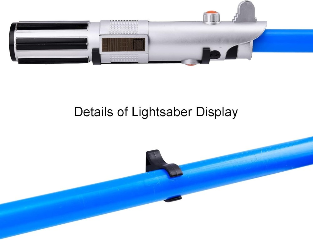 Horizontal Lightsaber Wall Mount Holder Light Saber Display Rack Hook Stand, Com