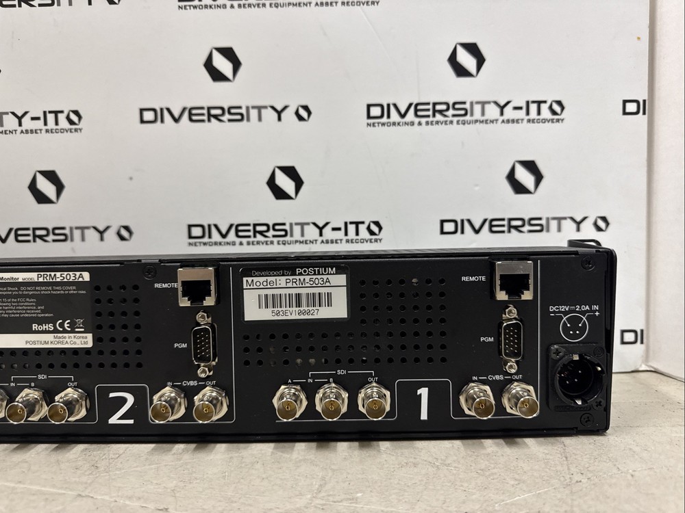 TVlogic PRM-503A 5" 800x480 Multi-Format Triple LCD Rack Mount