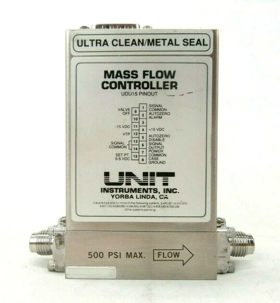 UNIT Instruments UFC-8160 Mass Flow Controller MFC 200 SCCM Ar Working Spare