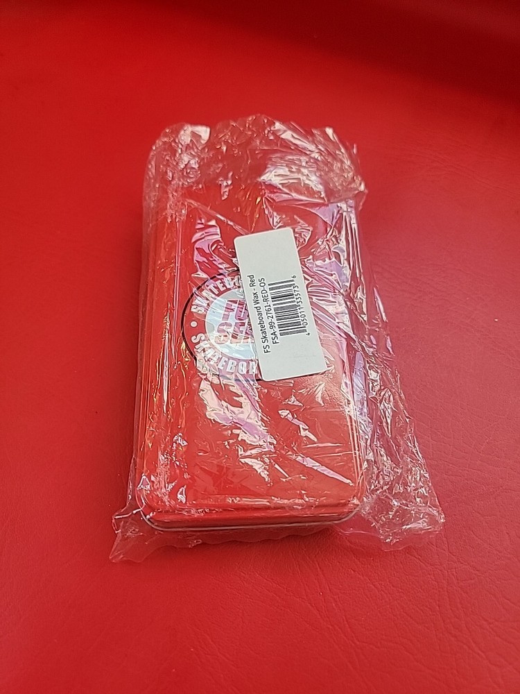 Nelk Boys June Drop Full Send Skateboard Wax with Solid Red Tin Case