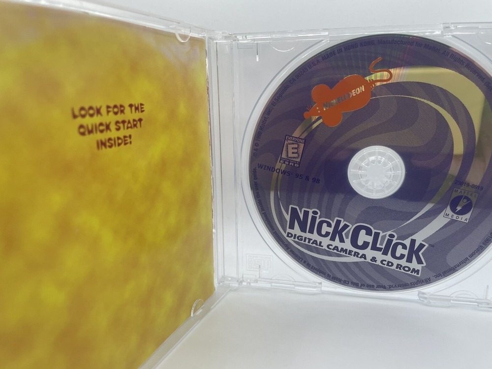 Vintage Nickelodeon Nick Click Digital Camera Software Mattel 1999 CD ONLY