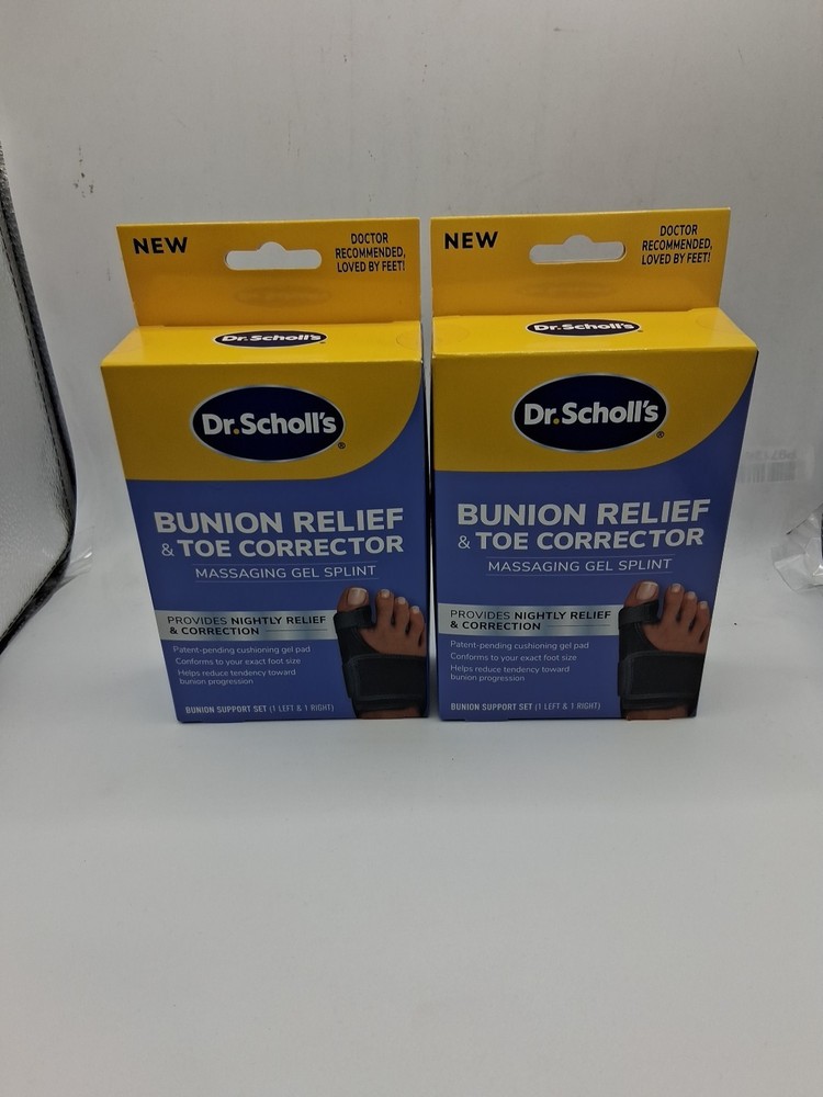 2x Dr. Scholl's Bunion Relief & Toe Corrector Support (2 Boxes)