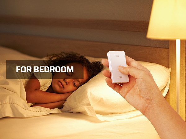 Wireless Light Switch Remote Control for Pull Chain Lamps No Wiring Needed