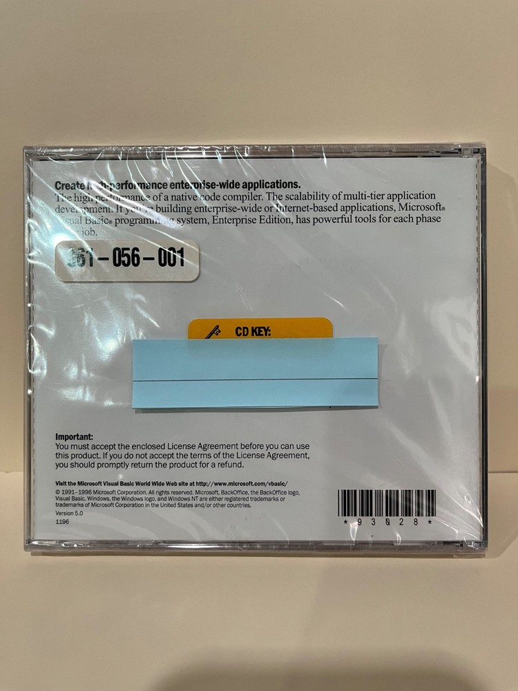 Microsoft Visual Basic Enterprise Edition Version 5.0