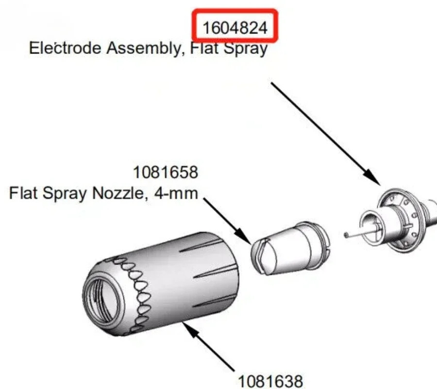 1106076 Holder Electrode Spray Nozzle Electrode Assembly for Nordson Encore
