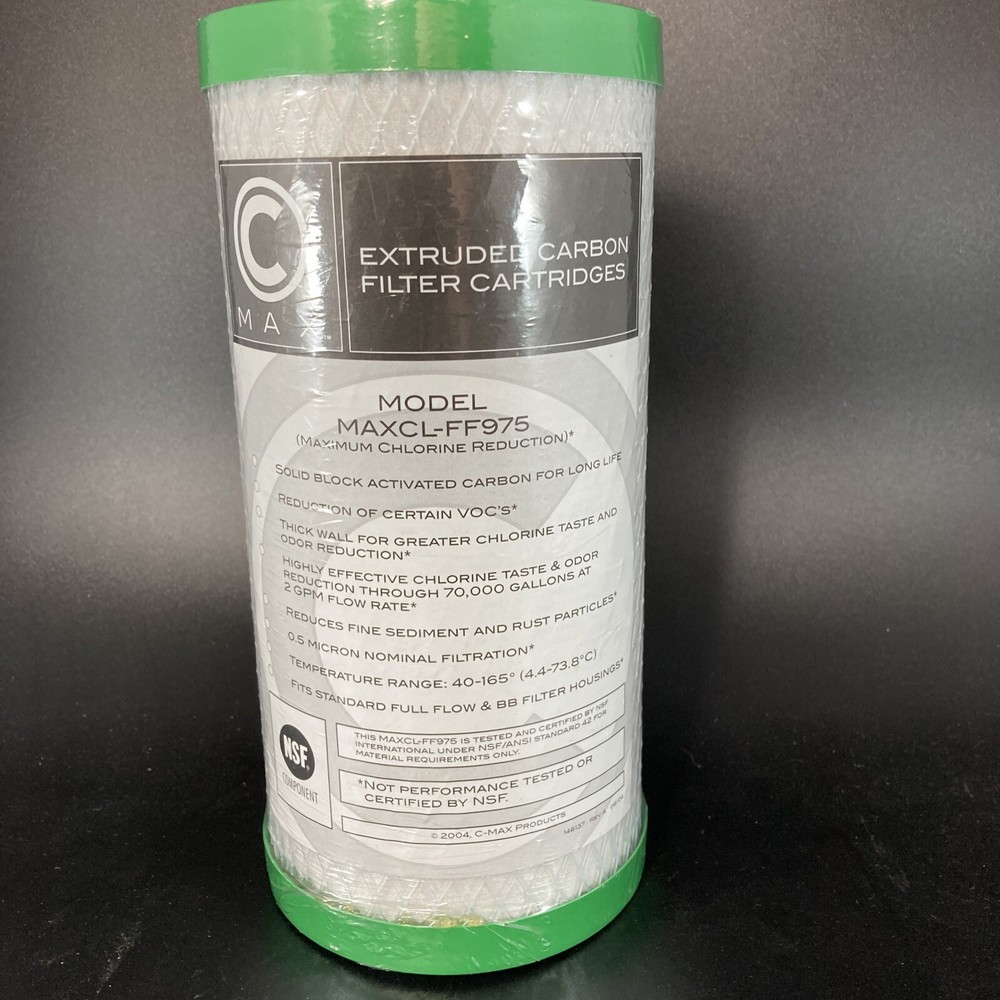 C Max MAXCL-FF975 Pleated Sediment Water Filter - 10" x 4.5" 5 Micron