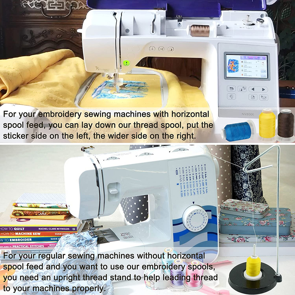 Colors Polyester Machine Embroidery Thread Kit 500M Each