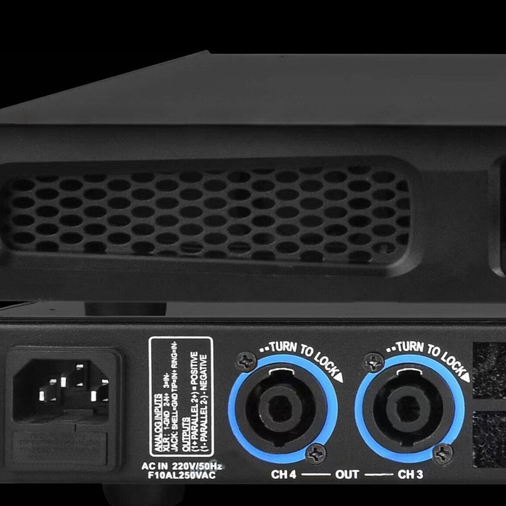 High-Tech 5200W 4-Channel Class D Digital Power Amplifier 5200 Watts PEAK Output