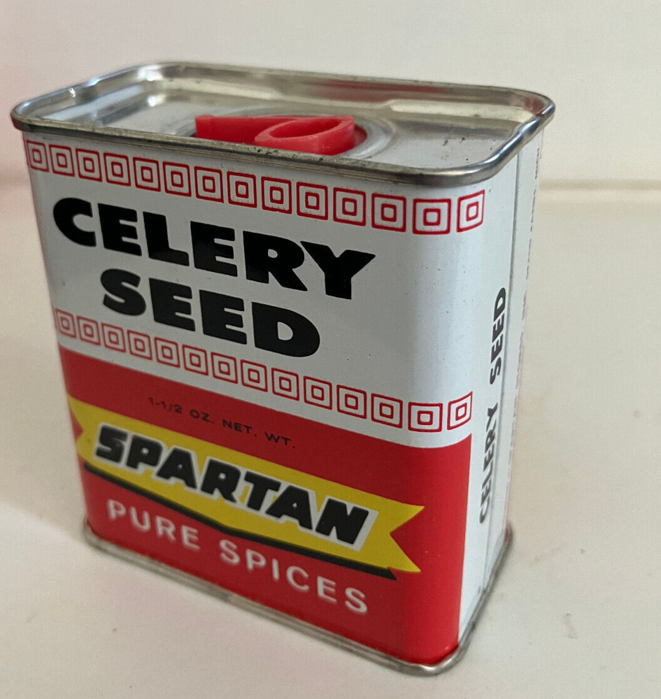 Vintage Spartan Celery Seed Spice Tin-