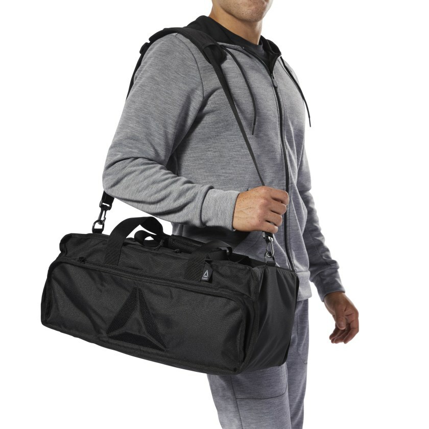 Reebok Active Enhanced Grip Duffel Medium Blue Gym Bag X4102