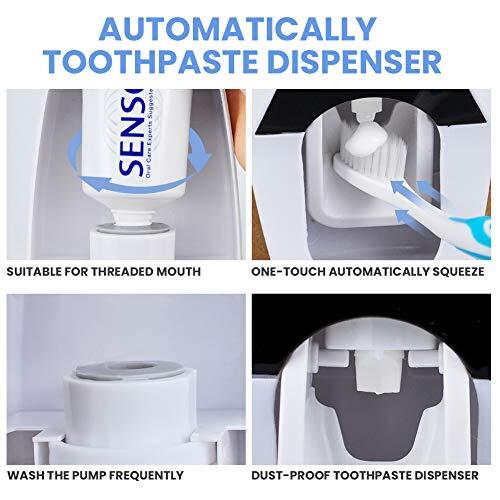 Dust-Proof Toothpaste Dispenser Toothpaste Squeezer Kit (Pink)