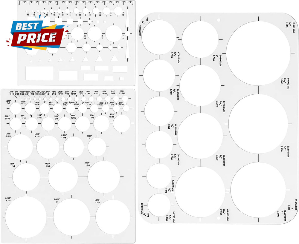 Circle Template Circle round Stencil Templates for Drafting for Office and Schoo