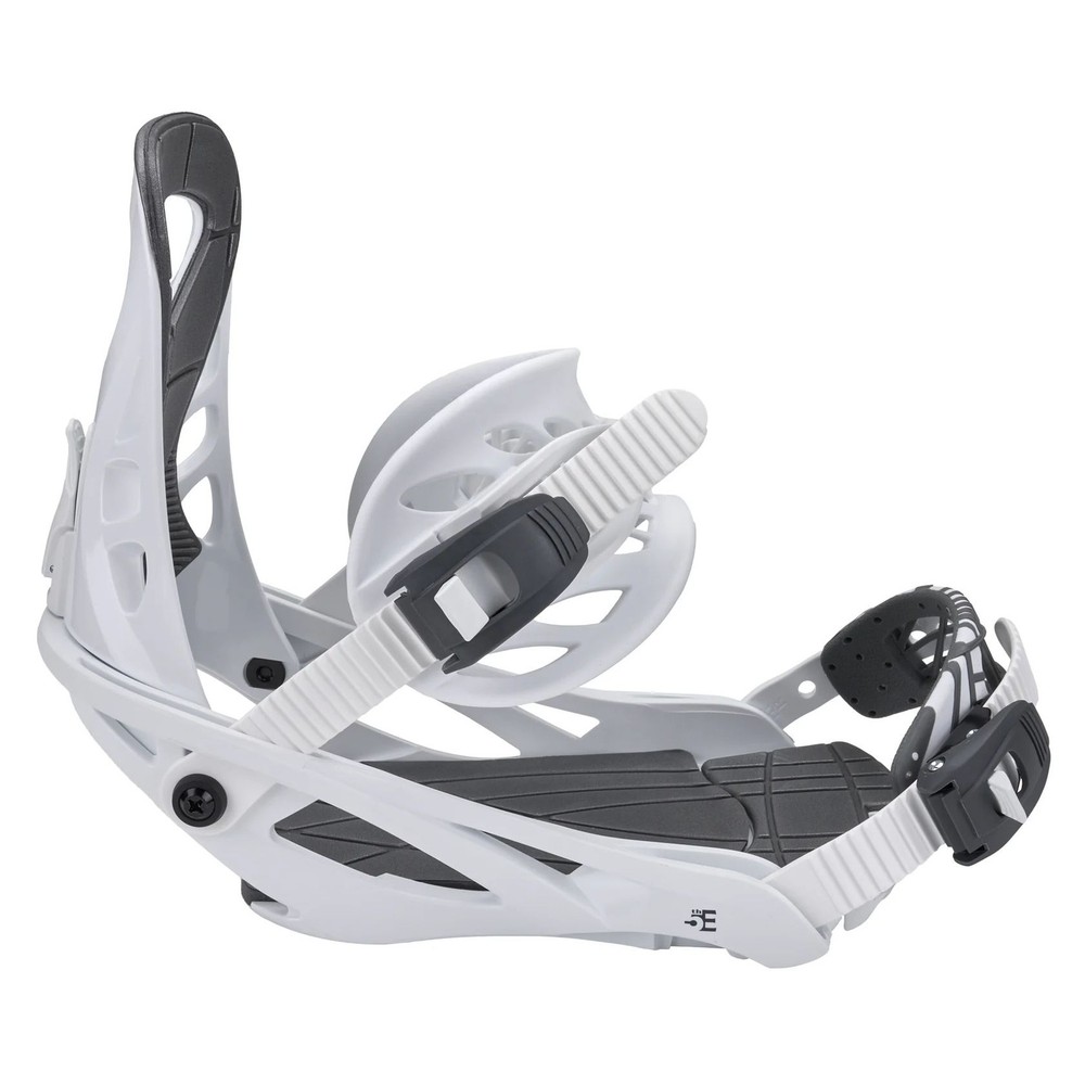 5th Element Covert 2 Men's Snowboard Bindings, White/Gray, Small MY26