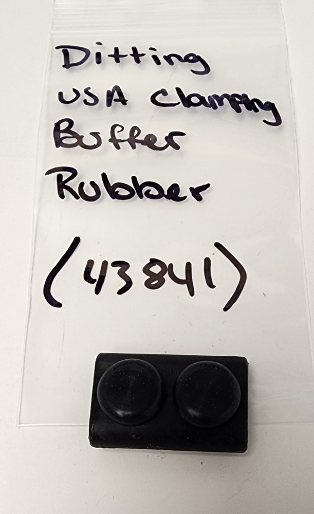 1 NEW Ditting USA 43841 Clamping Buffer, Rubber
