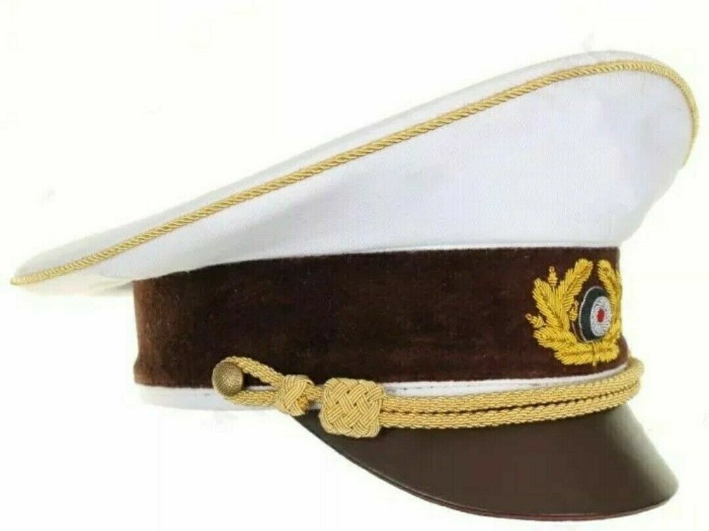 WWII German Visor Cap - White