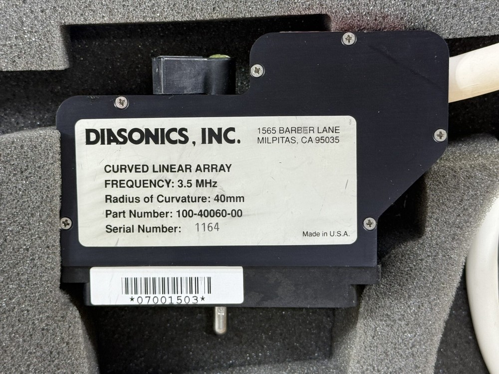 DIASONICS 3.5 MHz Curved Linear Array ~ 100-40060-00 #2